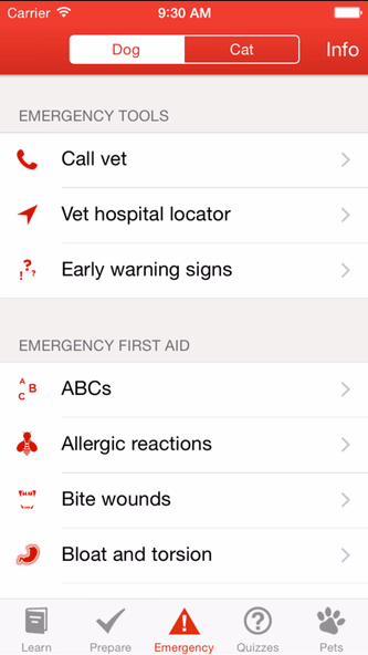 Pet First Aid: Screenshot 1 - AppWisp.com Pet First Aid: Screenshot 1 - AppWisp.com