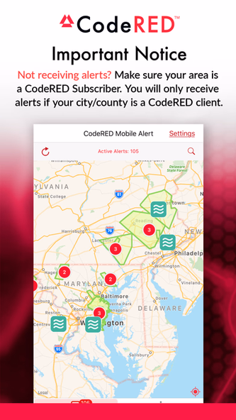 CodeRED Mobile Alert Screenshot 1 - AppWisp.com CodeRED Mobile Alert Screenshot 1 - AppWisp.com
