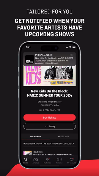 Live Nation – For Concert Fans Screenshot 3 - AppWisp.com Live Nation – For Concert Fans Screenshot 3 - AppWisp.com