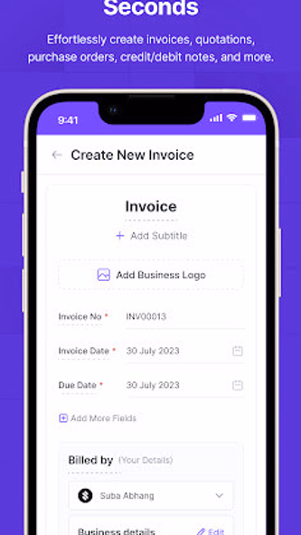 Invoice Maker, Billing:Refrens Screenshot 1 - AppWisp.com Invoice Maker, Billing:Refrens Screenshot 1 - AppWisp.com