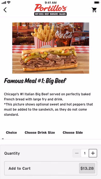 Portillo's Screenshot 4 - AppWisp.com Portillo's Screenshot 4 - AppWisp.com