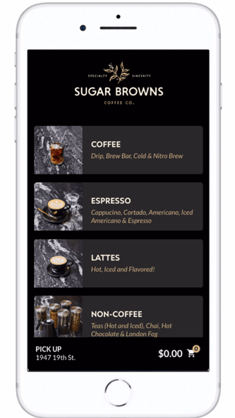 Sugar Browns Coffee Screenshot 2 - AppWisp.com Sugar Browns Coffee Screenshot 2 - AppWisp.com