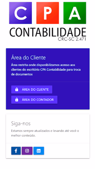 CPA Contabilidade Screenshot 1 - AppWisp.com CPA Contabilidade Screenshot 1 - AppWisp.com