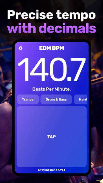 BPM Counter App ∎∎ EDM BPM Screenshot 2 - AppWisp.com BPM Counter App ∎∎ EDM BPM Screenshot 2 - AppWisp.com