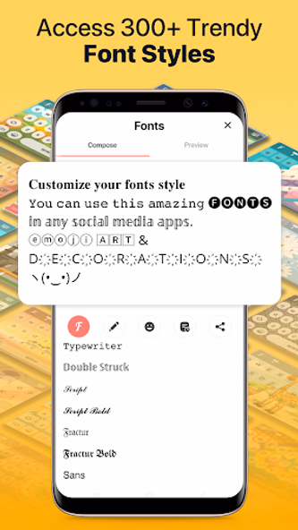 Fonts app keyboard & Changer Screenshot 2 - AppWisp.com Fonts app keyboard & Changer Screenshot 2 - AppWisp.com