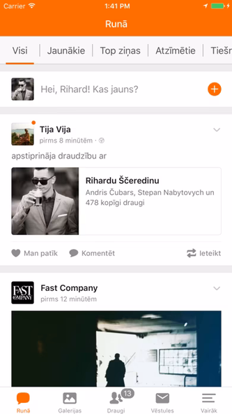 Draugiem Screenshot 1 - AppWisp.com Draugiem Screenshot 1 - AppWisp.com