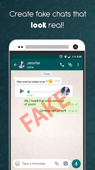 Fake Chat Maker - WhatsMessage Screenshot 1 - AppWisp.com Fake Chat Maker - WhatsMessage Screenshot 1 - AppWisp.com