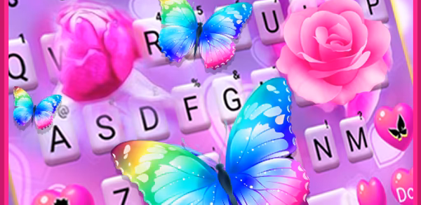 Pink Rose Butterfly Theme Header - AppWisp.com Pink Rose Butterfly Theme Header - AppWisp.com