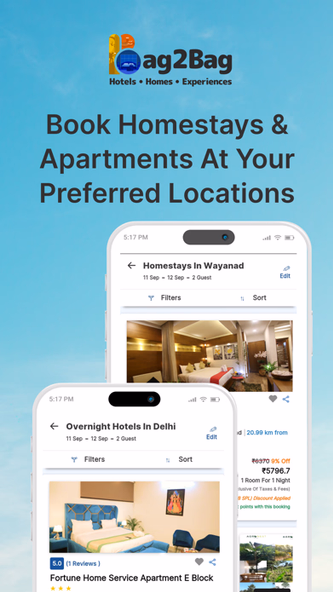 Bag2Bag Hotels, Homes, Resorts Screenshot 4 - AppWisp.com Bag2Bag Hotels, Homes, Resorts Screenshot 4 - AppWisp.com
