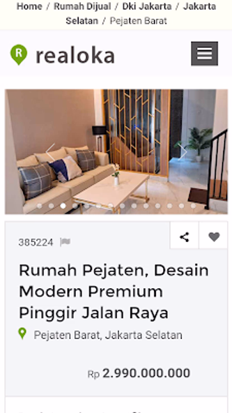 Realoka - Rumah Dijual Screenshot 3 - AppWisp.com Realoka - Rumah Dijual Screenshot 3 - AppWisp.com