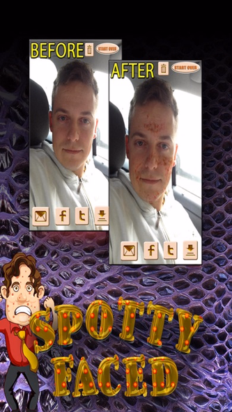 SpottyFaced Spotty Face Maker Screenshot 2 - AppWisp.com SpottyFaced Spotty Face Maker Screenshot 2 - AppWisp.com