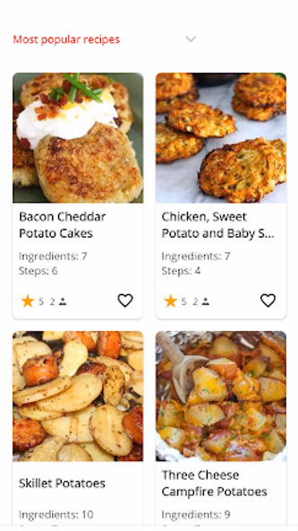 Potato Recipes Screenshot 2 - AppWisp.com Potato Recipes Screenshot 2 - AppWisp.com