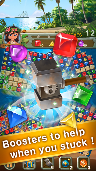 Paradise Jewel: Match-3 Puzzle Screenshot 4 - AppWisp.com Paradise Jewel: Match-3 Puzzle Screenshot 4 - AppWisp.com