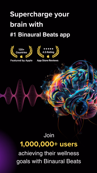 Binaural Beats: Healing sounds Screenshot 1 - AppWisp.com Binaural Beats: Healing sounds Screenshot 1 - AppWisp.com