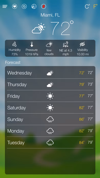 World Weather Forecast Screenshot 2 - AppWisp.com World Weather Forecast Screenshot 2 - AppWisp.com