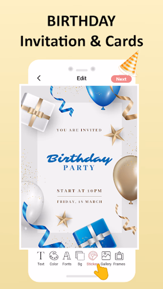 Invitation Maker : Card Maker Screenshot 3 - AppWisp.com Invitation Maker : Card Maker Screenshot 3 - AppWisp.com