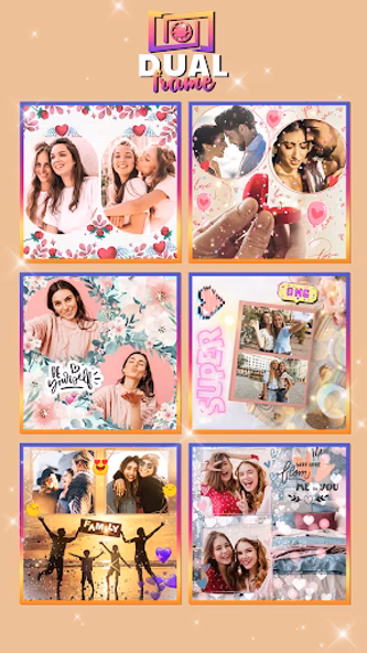 Dual Photo Frame Editor Screenshot 1 - AppWisp.com Dual Photo Frame Editor Screenshot 1 - AppWisp.com