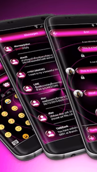 SMS Messages SpheresPink Theme Screenshot 1 - AppWisp.com SMS Messages SpheresPink Theme Screenshot 1 - AppWisp.com