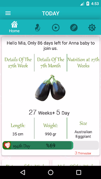 Pregnancy Week By Week Screenshot 1 - AppWisp.com Pregnancy Week By Week Screenshot 1 - AppWisp.com