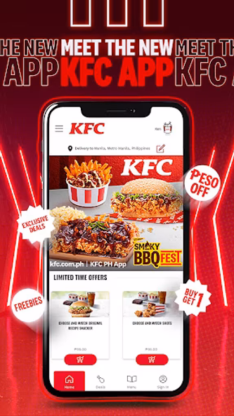 KFC Philippines Screenshot 1 - AppWisp.com KFC Philippines Screenshot 1 - AppWisp.com