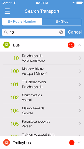 MinskRoutes: Free Minsk Public Transport Transit, Routes & Schedule Screenshot 2 - AppWisp.com MinskRoutes: Free Minsk Public Transport Transit, Routes & Schedule Screenshot 2 - AppWisp.com