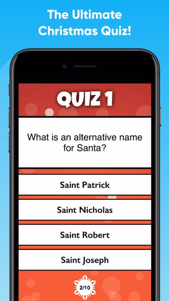 Christmas Game: Trivia Quiz Screenshot 1 - AppWisp.com Christmas Game: Trivia Quiz Screenshot 1 - AppWisp.com