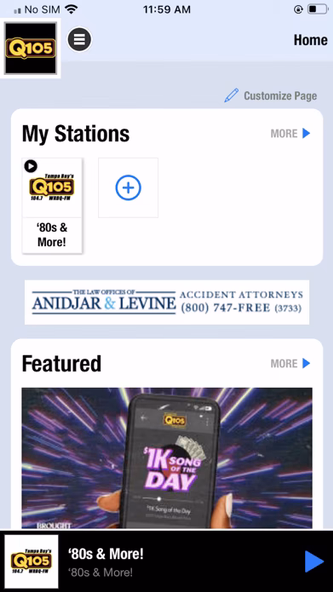 Q105 Screenshot 1 - AppWisp.com Q105 Screenshot 1 - AppWisp.com