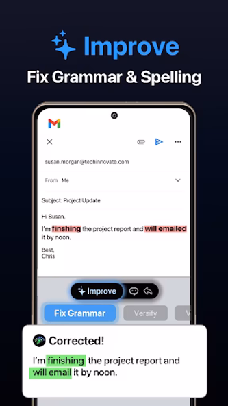 AnyWrite: AI Writing Keyboard Screenshot 2 - AppWisp.com AnyWrite: AI Writing Keyboard Screenshot 2 - AppWisp.com