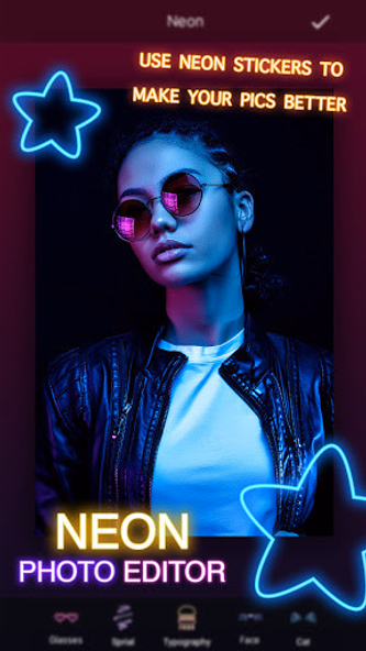 Neon Photo Editor: Art, Effect Screenshot 2 - AppWisp.com