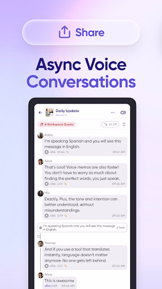 Carbon Voice: Talk Async Screenshot 3 - AppWisp.com Carbon Voice: Talk Async Screenshot 3 - AppWisp.com