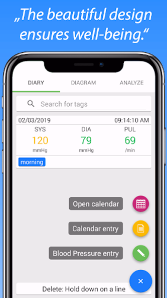 Blood Pressure Diary Screenshot 2 - AppWisp.com Blood Pressure Diary Screenshot 2 - AppWisp.com
