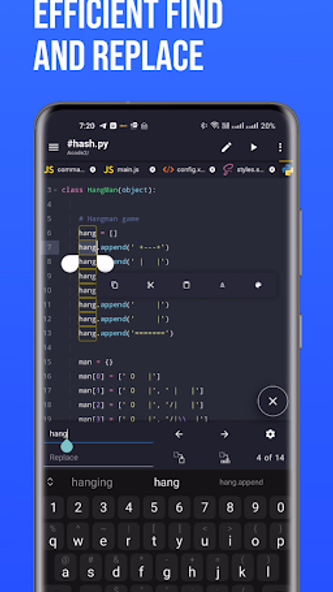 Acode - code editor | FOSS Screenshot 2 - AppWisp.com Acode - code editor | FOSS Screenshot 2 - AppWisp.com