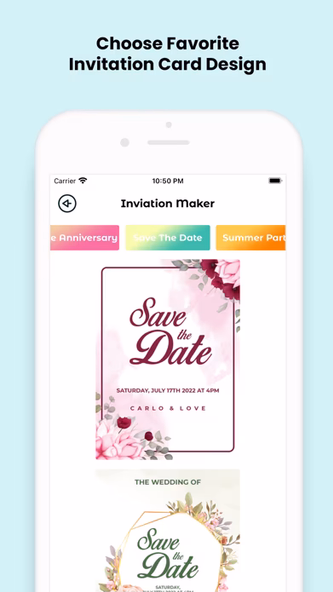 Invitation Card Maker (RSVP) Screenshot 3 - AppWisp.com Invitation Card Maker (RSVP) Screenshot 3 - AppWisp.com