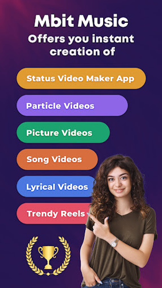 MBit Music Video Status Maker Screenshot 1 - AppWisp.com MBit Music Video Status Maker Screenshot 1 - AppWisp.com