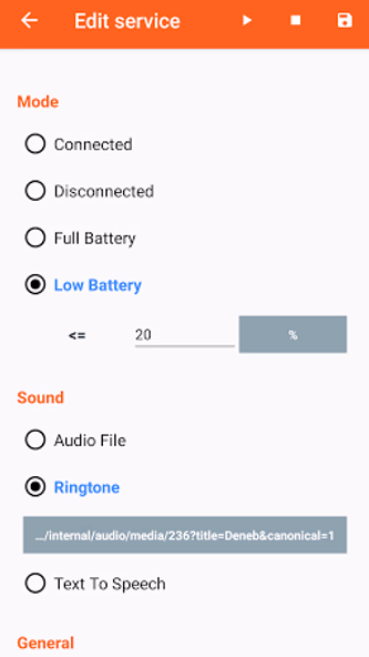Battery Sound Notification Screenshot 3 - AppWisp.com Battery Sound Notification Screenshot 3 - AppWisp.com