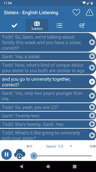 Listen English Daily Practice Screenshot 2 - AppWisp.com Listen English Daily Practice Screenshot 2 - AppWisp.com
