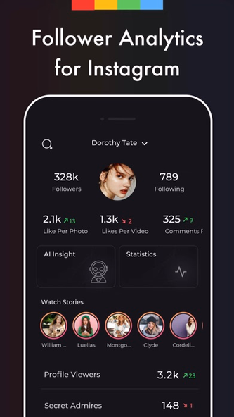 Reports Unfollowers Followers+ Screenshot 1 - AppWisp.com Reports Unfollowers Followers+ Screenshot 1 - AppWisp.com