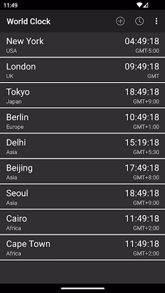 World Clock & Widget Screenshot 2 - AppWisp.com World Clock & Widget Screenshot 2 - AppWisp.com