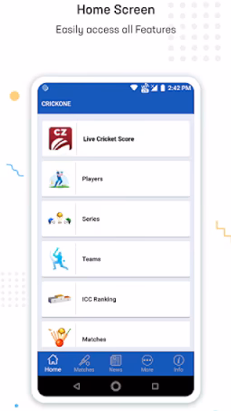 CrickOne - Live Cricket Score Screenshot 2 - AppWisp.com CrickOne - Live Cricket Score Screenshot 2 - AppWisp.com