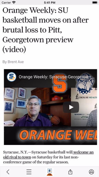 Orange Basketball News Screenshot 2 - AppWisp.com Orange Basketball News Screenshot 2 - AppWisp.com