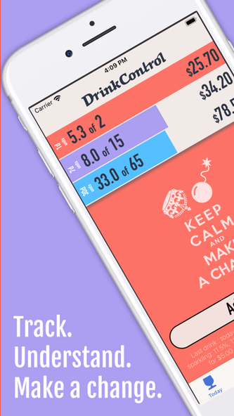 DrinkControl: Alcohol Tracker Screenshot 2 - AppWisp.com DrinkControl: Alcohol Tracker Screenshot 2 - AppWisp.com