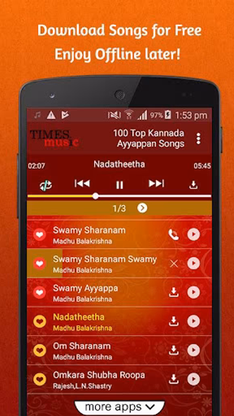 100 Top Kannada Ayyappan Songs Screenshot 2 - AppWisp.com 100 Top Kannada Ayyappan Songs Screenshot 2 - AppWisp.com