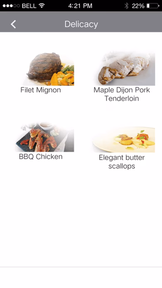 Sous Vide food appeal Screenshot 2 - AppWisp.com Sous Vide food appeal Screenshot 2 - AppWisp.com