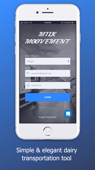 Milk Moovement - Driver Screenshot 1 - AppWisp.com Milk Moovement - Driver Screenshot 1 - AppWisp.com