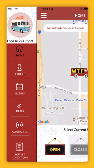Vendor - Where's The Foodtruck Screenshot 2 - AppWisp.com Vendor - Where's The Foodtruck Screenshot 2 - AppWisp.com
