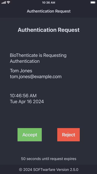 BioThenticate Screenshot 2 - AppWisp.com BioThenticate Screenshot 2 - AppWisp.com