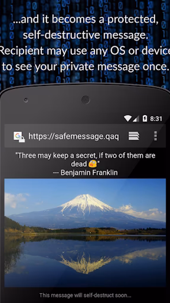 Safe Message Screenshot 2 - AppWisp.com Safe Message Screenshot 2 - AppWisp.com