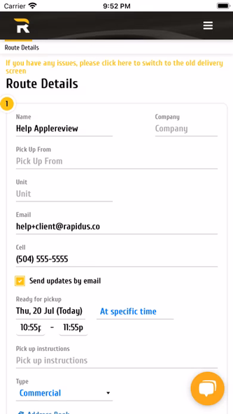 Rapidus - Same-day Delivery Screenshot 3 - AppWisp.com Rapidus - Same-day Delivery Screenshot 3 - AppWisp.com