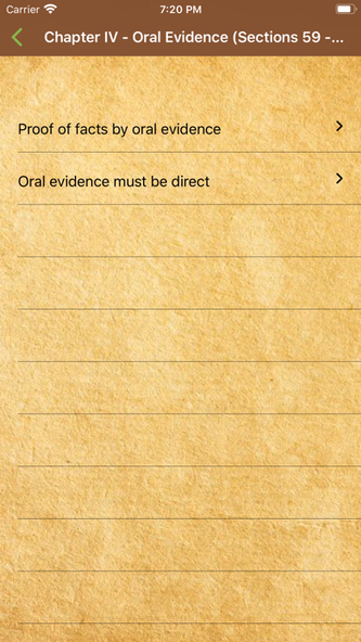 Indian Evidence Act 1872 Screenshot 3 - AppWisp.com Indian Evidence Act 1872 Screenshot 3 - AppWisp.com