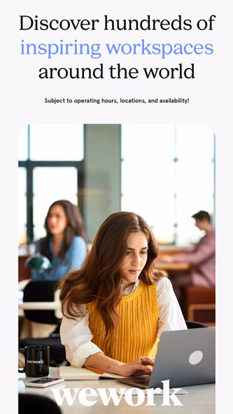 WeWork: Flexible Workspace Screenshot 1 - AppWisp.com WeWork: Flexible Workspace Screenshot 1 - AppWisp.com